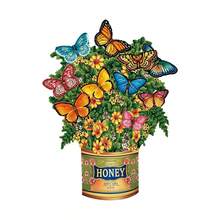 Aimall 1 Pack Paper Flower Pop Up Cards, Flower Bouquet Card Popup 3D Greeting Cards For Mother's Day, Graduation, Anniversary, Birthday, Congratulations, Get Well, Home Decor, With Envelope And Note