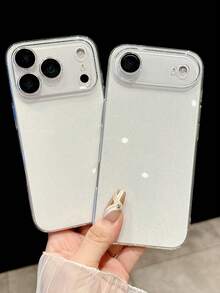 Luxury Shiny Transparent Phone Case, Compatible With IPhone 17/16/15/14/13/12/11 Pro Max/17 Air, Shock-Proof Lens Protection Back Cover - Clear - View 7