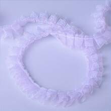 Colorful Double-Layer Ruffle Lace Tulle Trim, Sewing Accessory For DIY Clothing, Curtains, Skirt Hem - Multicolor - View 12