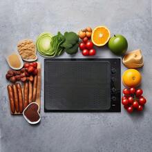 Silicone Stove Top Cover For Electric Stove, 28 X 20 Inch Pyrex Top Stove Top Cover Protector With Raised Ridges For Dish Drying, Black - 黑色 - 查看 3