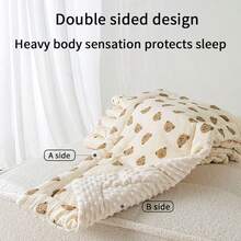 1pc Infant Stroller Seat Cushion, Cartoon Cute Pattern - High Quality 3D Bead Plush, Skin-Friendly Soft, Reversible, Suitable For High View Travel Strollers, Most Baby Carriages, Perfect Gift For Baby On Christmas, Halloween, Thanksgiving