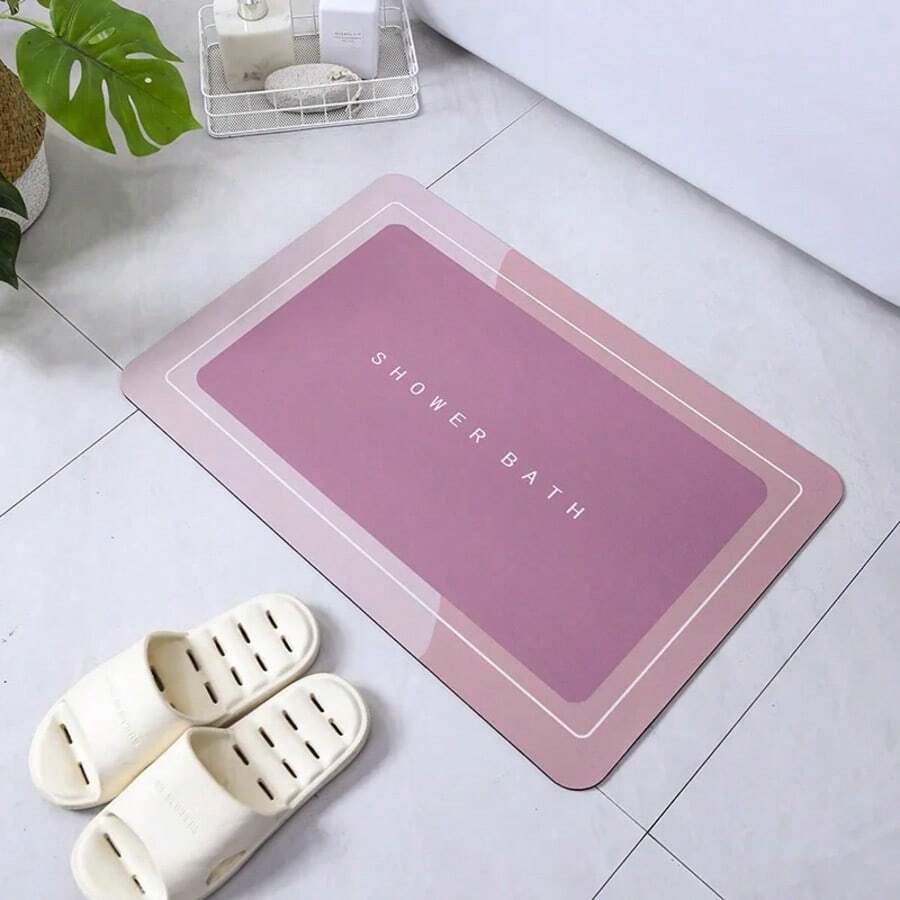 Multifunctional Rectangular Bathroom Mat Quick Absorption Non-Slip - Bebek pembesi - Görünüm 1