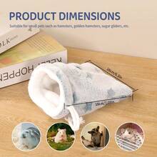 ITANDME Zuckerbeutler Bett Zuckerbeutler Versteck Hamster Versteck Zuckerbeutler Bindungstasche Bindungstasche Tragen Kleine Haustier Transporttasche, Rennmaus Reisetasche Zuckerbeutler Bindungstasche Kleine Haustier Transporttasche Kuschler für Gleiter, Ratte, Hamster Hamster Kleine Taschentiere