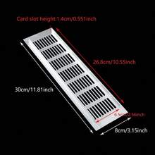 2pcs Aluminum Alloy Cabinet Ventilation Mesh Grille, Shoe Cabinet Vent Hole Decorative Cover, Ventilation Hole Mesh Heat Dissipation Grill Vent Cover - Multicolor - View 3