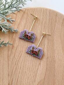 Book Polymer Clay Cutters, Boho Clay Earring Cutter For Polymer Clay Jewelry Making, Polymer Clay Stud Earring Making Tool, Clay Jewelry Making Kit, Clay Earring Molds, Made By PLA, DIY Earring Gift - Book - View 6