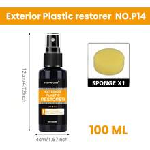 JB-XPCS Plastic Restorer For Cars Car Interior Decorative Maintenance Polish, Tire Long-Lasting Film Wax, Back To Black Gloss - Long-Lasting Care Auto Polish For Dashboard Nanocrystal Coating Multi-Functional Plastic Care Dashboard Wax Polish - Black - View 11