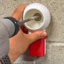 1pc Rotating Nozzle Drill Bit Dust Box - Collection Design, No Power Require, Compatible With Drill Bits And Accessories, Building Tool Accessories, Ergonomic Desin, Functional Design, Suitable For Drilling, Sandin, And Grindin, Home Furnish Project, Flexible Drill Bit Holder, Drill Attachments And Accessories