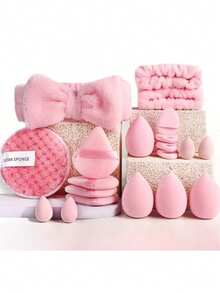 20 miếng bông mút trang điểm, bông tán kem nền, bông mút đánh kem nền, miếng tẩy trang, phụ kiện trang điểm, giá cả phải chăng, thích hợp làm quà Giáng sinh, mỹ phẩm, dụng cụ trang điểm, hàng giá rẻ, quà tặng, quà tặng cho nữ, quà Giáng sinh - Nhiều màu - Xem 4