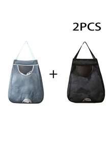 塑料袋架 垃圾袋架 购物袋 塑料袋收纳架 - 可折叠 悬挂式透气网状垃圾袋 可重复使用塑料袋分配器 适用于家庭和厨房 洗衣袋 浴室收纳袋 浴室收纳袋 卧室收纳 储物袋收纳