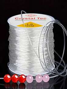 1 卷 100 米 DIY 编织工艺绳，适用于制作珠宝、手链、吊坠、挂件 - 杏色 - 查看 11