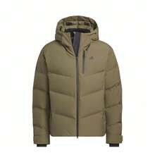 Adidas Light Sport Warm Windproof Hooded Goose Down Jacket Unisex Olive Green