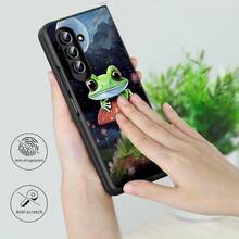 Floral, Animals And Galaxy Pattern Foldable Phone Case Compatible With Sam Galaxy Z Flip 3 4 5 6 7 Folding Case Design For Moto Razr 40 50 60 Ultra Cute Phone Case For Girl And Women - 青蛙蘑菇 - 查看 3