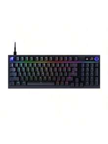 Logitech G316 X Wired Mechanical Gaming Keyboard, 8K Polling Rate, Low Latency, Easy Customization, Full-Key Hot-Swappable Switches, Colorful Lighting Effects, 98 Layouts, G Hub Software Completes Customization, Suitable For PC/Mac, Black - L-Axis - Black L - View 1