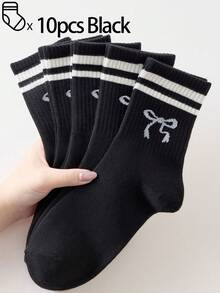 40 peças/30 peças/24 peças Meias Esportivas Confortáveis Unissex, Adequadas para Esportes e Treinamento, Meias Longas Femininas, Adequadas para Uso Casual e Empresarial, Antibacterianas, Macias, Nas Cores Preto e Branco, Resistentes a Odores, Absorventes de Umidade, Leves e Respiráveis, Adequadas para Outono e Inverno, Também Disponíveis em Embalagens de 20 peças/10 peças/8 peças/6 peças/4 peças/2 peças. Altamente Respiráveis.