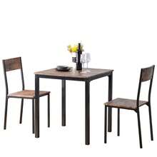 Dining Table Set, Dining Table With 2 Chairs, For Balcony, Dining Room, And Living Room, Vintage Brown
Description - 1 - View 10