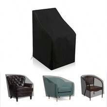 1pc Waterproof Silver-Coated Oxford Cloth Garden Patio Table & Chair Cover, Multifunctional & Ultra-Lightweight, Suitable For Winter Snow/Frost, Summer Dust/Sun, Autumn Leaves, All Seasons