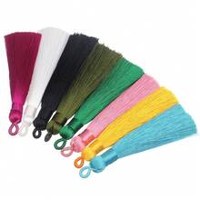 6 peças/pacote Franja Longa de Poliéster, Multicolorida, Estilo Retro Simples e Fashion, Ideal para Acessórios de Cabelo e Decoração de Roupas