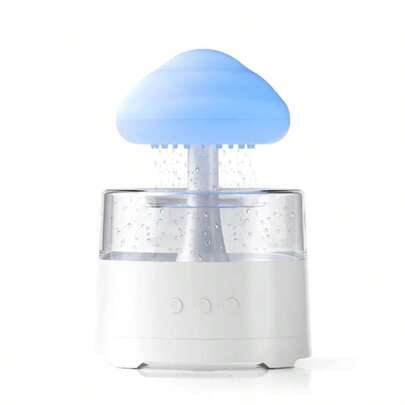 Rain Cloud Lamp Humidifier Aromatherapy Diffuser Silent Humidifier - 7 Color LED Color Changing Night Light Mushroom Decorative Lamp Essential Oil Diffuser Water Drop Rain Sound, Suitable For Relaxing Sleep Bedroom Office