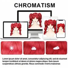 Halloween Scary Clown Red Wig Role Play Heat-Resistant Synthetic Fiber Wig Suitable For Halloween Role Play Circus Costume Party Has Been Taken Care Of And Is Comfortable To Wear