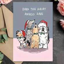 Unique Cartoon-Themed Christmas Greeting Card For Friends & Family - Ideal Holiday Gift