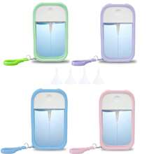 1件/2件 38ml/50ml 便携式高压喷雾瓶, 多种颜色可选, 简约可爱的多色卡片分体瓶, 可重复使用的酒精液体香水旅行便携瓶, 硅胶保护套, 细雾酒精洗手液, 可再填充便携式卡片喷雾瓶, 洗手液瓶,