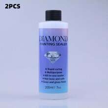 (1 Bottle Glue + 1 Brush) Diamond Painting & Puzzle Sealant Glue, New DIY Diamond Painting Tools Suitable For Various DIY Handicrafts Such As Mosaic, Embroidery, Puzzles. Enhancer To Prevent Diamond Detachment And Diamond Art Glue Sealant - Multicolor - View 9