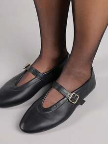 Ballerines classiques Babies  doux pour femmes, chaussures de travail/bureau décontractées pour l'automne - Noir - Voir 4