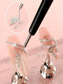 3pcs / 1PC Professional Nail Magnetic Pen - With Magnetic Base And Smooth Tip, Suitable For French Fingertip, Water Ripple And Round Designs - Salon/Home Pedicure/Manicurist Tool - Easy-To-Clean Decorative Stick, Fashionable Design, Durable Material, Essential Beauty Accessory, Nail Accessory, Nail Polish Correction Pen - Multicolor - View 8