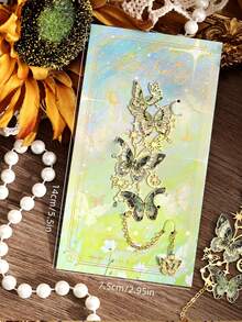 1pc/4pcs Metal Bookmark Butterfly Hollow Out Book Page Clip Pendant - Multicolor - View 8