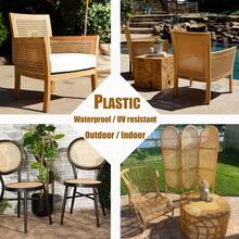 DIY 手工藤条织带 - 耐藤蔓分段材料 - 坚固耐用 - 工艺和园艺的完美选择（咖啡） - 咖啡色 - 查看 6