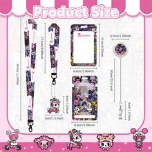 Official Tokidoki Unicorno Phone Lanyard Set - Including Long And Short Lanyards, ID Badge Holder Retractable Reel Clip, Card Cases,Cute Tokidoki Keychains For Fans - Màu tím - Xem 2