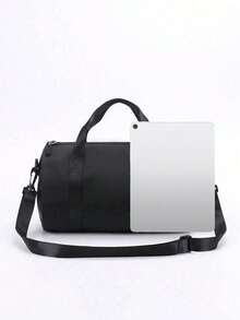 This Personalized Dance Bag Can Be Printed With Your Name, Making It An Ideal Choice For Dance, Sports, Latin Dance, And Various Occasions. Its Large Capacity Allows It To Be Used As Both A Shoulder Bag And A Travel Bag, Making It Practical And Convenient For Daily Use. It Also Makes An Ideal Gift For Friends And Family. - Black - View 3