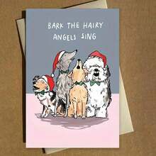 Unique Cartoon-Themed Christmas Greeting Card For Friends & Family - Ideal Holiday Gift