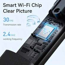 Wireless Earwax Cleaning Kit With Camera And Lighting, 6 Silicone Accessories - Rechargeable Lithium Battery Ear Cleaner, Formaldehyde Free, Metal, Plastic And Silicone Structure -  And Convenient Household Earwax Cleaning Tool - màu đen - Xem 5