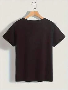 1pc Women's Oversized Concert Album Shirts Rock Band Tees For Women Hip Hop Gifts For Concert Lovers Music Festival Outfits Tops  For All Seasons - 黑色 - 查看 2