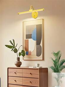 1 件现代 LED 台灯壁灯带 USB 充电，3 色照明绘画灯，360° 可调节灯臂和遥控器，适合家庭办公室、卧室、宿舍 - 阅读和环境照明的理想礼物 - 金色/黑色（1800mAh） - 黑色 - 查看 4