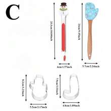 圣诞烘焙套装，厨房和家庭烘焙工具组合，硅胶擀面杖，打蛋器，食物夹，饼干模具圣诞节圣诞装饰品圣诞睡衣圣诞礼物圣诞装饰 - 多色 - 查看 10