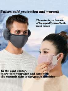 3 Stücke bequeme Fleece Ohrenwärmer Gesichtsmaske - elastische Wärme | Winterkälteschutz, verstärkter Fleece 2-in-1 Wind- und Kälteschutz Gesichtsmaske und Ohrmaske, geeignet für Jungen und Mädchen