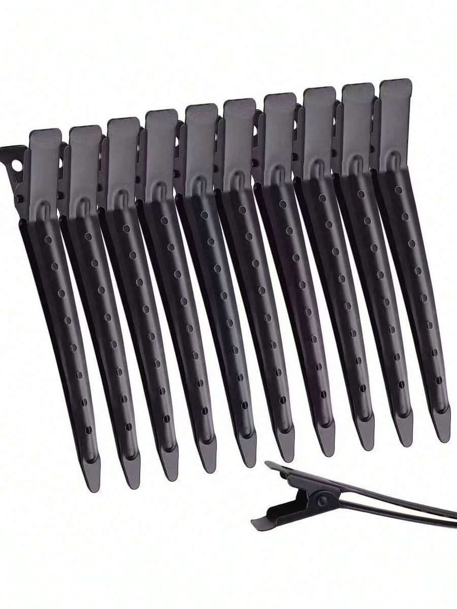 20pcs Multi-Style, Duck-Bill Clip, Bantoye Rust-Proof White K-Color Metal Crocodile Hair Curling Clip Hole, For Hair Styling, Dyeing, Silver, Styling (Men And Women Can Be Used), Claw Clips, Hair Claws, Clips For Hair, Hair Slide, Hair Barrettes