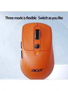 Acer Mouse ușor cu prindere confortabilă OMR227, cu comutare multi-mod wireless Bluetooth, design compact și portabil, esențial pentru lucrul/studiul la calculator (negru)