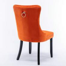 Chair Covers & Cushions - Orange + Velvet + Foam - View 5