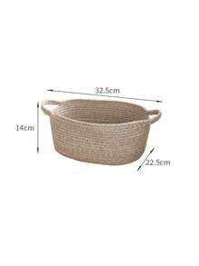 超纯色加厚可折叠大容量洗衣篮，脏衣服篮，毯子篮，手工编织篮，用于存放衣物、毯子、枕头、玩具、杂物、鞋子，可在卧室、洗衣房、走廊使用，适合作为母亲节礼物收纳篮。 - 彩色 - 查看 8