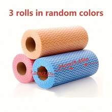 Wiederverwendbare ölfreie Küchentucher, aufrollbare Papierhandtuch-Putzlappen, Scheuerschwämme, Wohnmobil-Küchenutensilien, doppelt verwendbare nasse und trockene Putzlappen