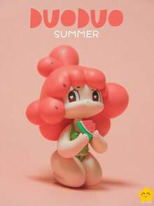 KEYCEO Xia Duo Duo Duck Pear Series, Play Office Boy Play Tabletop Ornament Girl Gift Gift Box Birthday Gift Play Ornament Cute Wind Q Version 1 Random Distribution, Halloween Decorations Ornament Small Gift Suitable For Christmas, Thanksgiving, Halloween, Birthday Gift, Perfect Choice For Family And Friends,