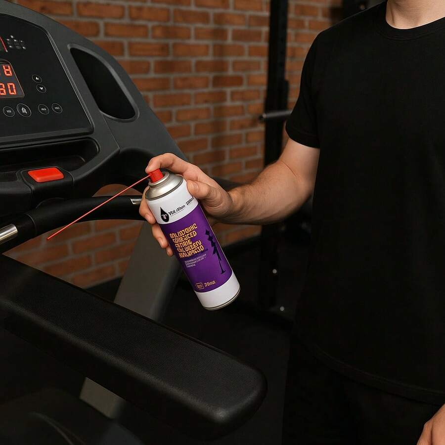 dafocacom.br Spray de Silicone para Esteira e Equipamentos Fitness em Geral 300ml Paulista - Preto - Visão 1