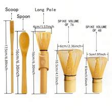 1PC Bamboo Whisk Tea Spoon Matcha Whisk Tea Spoon And Scoop Tea-Making Tools - Multicolor - View 7