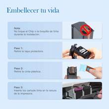 Cartucho de Tinta de Mayor Capacidad Compatible para HP 667 667 XL Compatible con HP DeskJet Ink Advantage 1275 2374 2375 2376 2775 DeskJet Plus 6475 6476 6075 (1 Negro 1 Color) - Tricolor, tricolor, tricolor - Ver 10