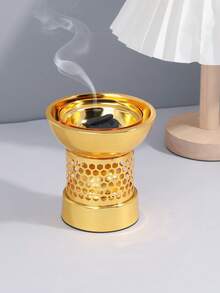 1Pc/1Set Light Luxury Metal Incense Burner, Middle Eastern Arabic Style Bakhoor Burner. Suitable For Home Decoration, Bedroom, Living Room (As Centerpiece), Office, Yoga Studio, Party, Creating An Elegant Atmosphere. It Can Also Be Used For Temple Decoration. This Aroma Burner Is An Ideal Gift For Holidays