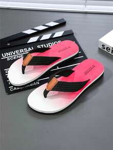 Men's Fashionable Casual Comfortable Lightweight Flip Flops, Versatile Beach Slippers For Summer