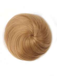 Bóng tóc giả màu đen 4 inch, túi đựng tóc giả, búi tóc giả, phụ kiện búi tóc, búi tóc hình quạt, bộ tóc thẳng - Màu đen tự nhiên - Xem 18